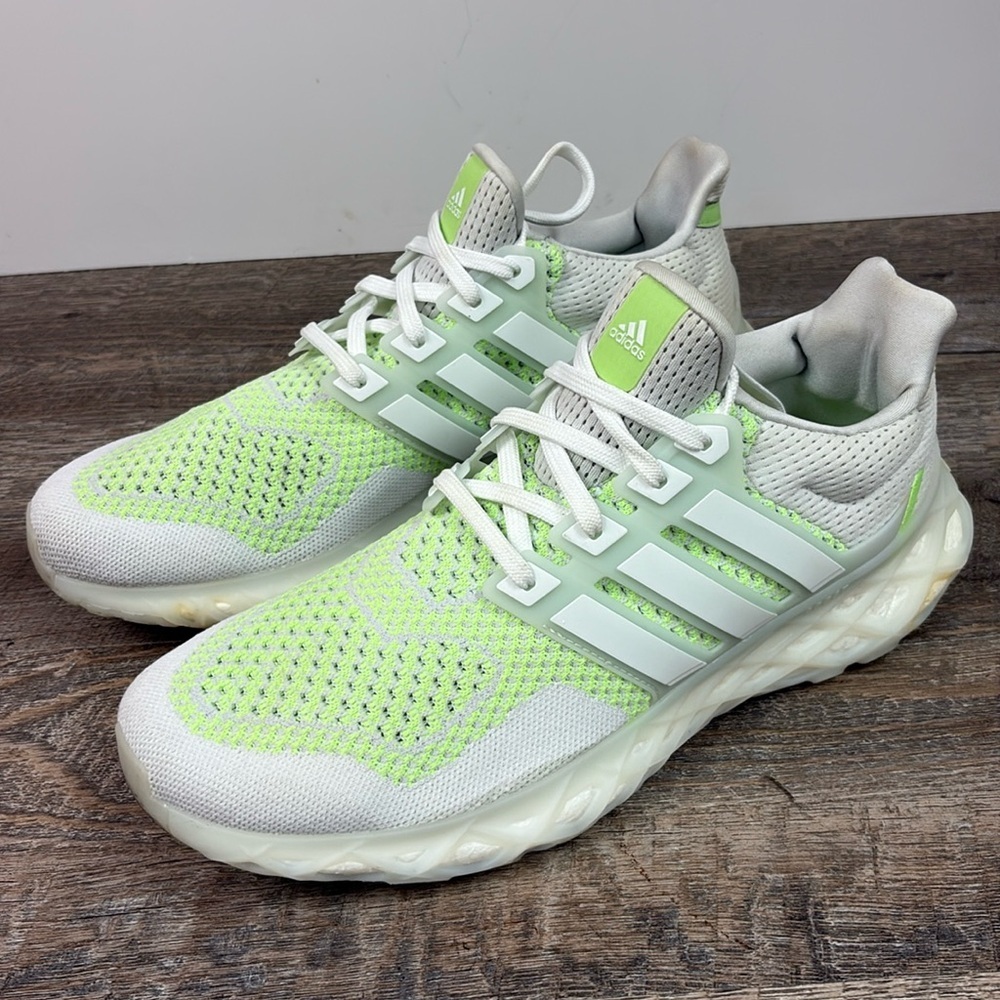 Adidas Ultraboost DNA Dash Grey Pulse Lime GZ1594 Size 10.5